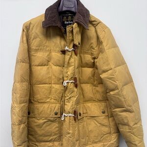 Barbour Skipsea Quilted Down Jacket - Mustard Gold